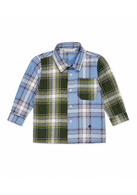 Camicia a quadri MANUEL RITZ | MR4481AZZURRO